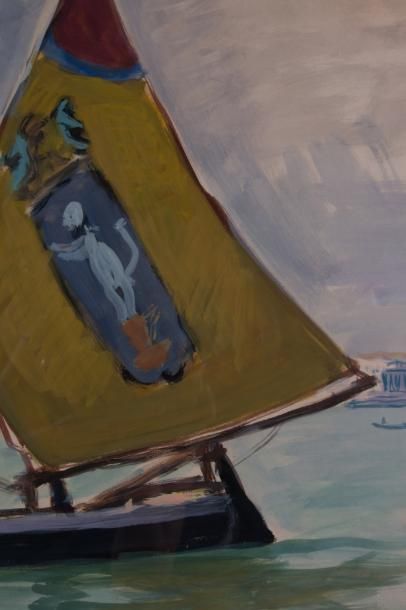 Gustave LINO (1893-1961) 

Voiliers à Venise....
