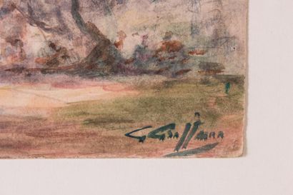 Gabriel GRIFFON (1866-1938)?2 aquarelles...