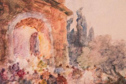 Gabriel GRIFFON (1866-1938)?2 aquarelles...