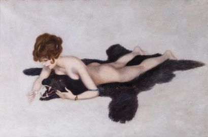 Alice Mary HOBSON (1860-1954) 

Nu allongé...