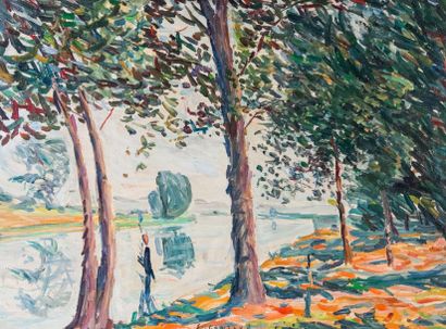Emile SABOURAUD (1900-1996) ?Paysage à la...