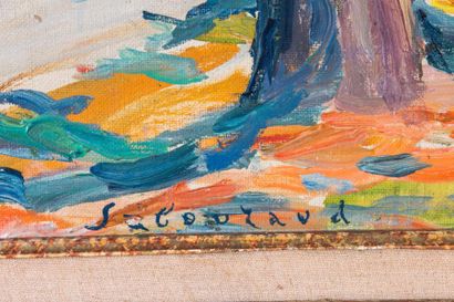 Emile SABOURAUD (1900-1996) ?Paysage à la...