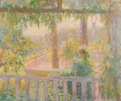 Jean Gabriel GOULINAT (1883-1972) 

La pergola....