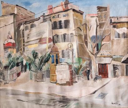Dora BIANKA (1895-1979) 

Paysage urbain.1928.?Huile...