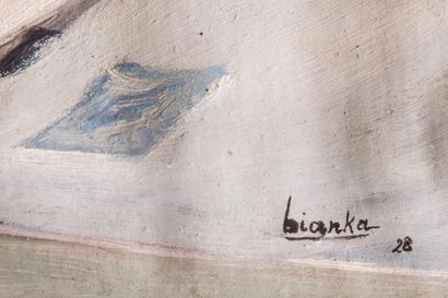 Dora BIANKA (1895-1979) 

Paysage urbain.1928.?Huile...