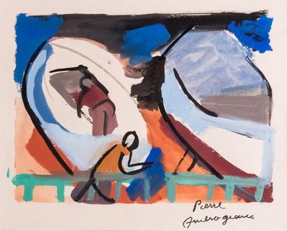 Pierre AMBROGIANI (1907-1985) 

Le carénage....