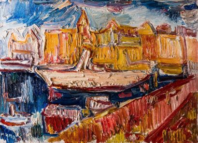 Richard MANDIN (1909-2002) 

Le Vieux Port,...