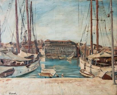 Antoine FERRARI (1910-1995) 

Le port de...