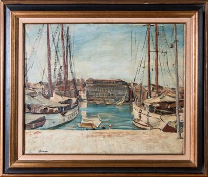 Antoine FERRARI (1910-1995) 

Le port de...