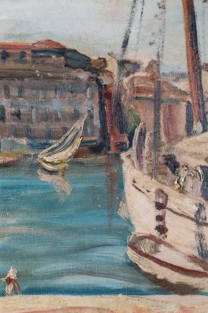 Antoine FERRARI (1910-1995) 

Le port de...