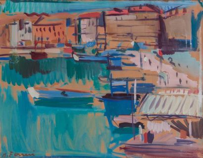 Antoine FERRARI (1910-1995) 

Le port de...