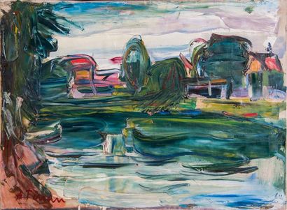 Antoine FERRARI (1910-1965) 

Paysage.?Huile...
