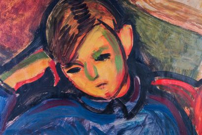 Antoine SERRA (1908-1995) 

Portrait d’enfant.?Huile...