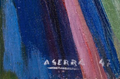 Antoine SERRA (1908-1995) 

Le port. 1947.?Huile...