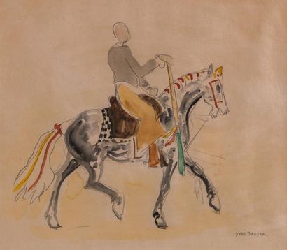 Yves BRAYER (1907-1990) 

Cavalier à cheval....