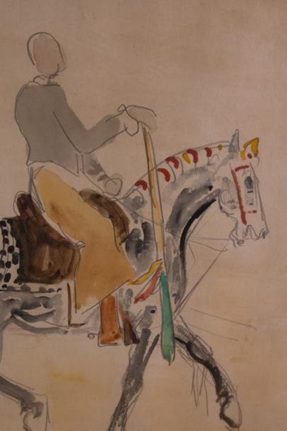 Yves BRAYER (1907-1990) 

Cavalier à cheval....