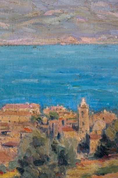 Ecole française du XXème siècle. 

Vue d’Ajaccio....