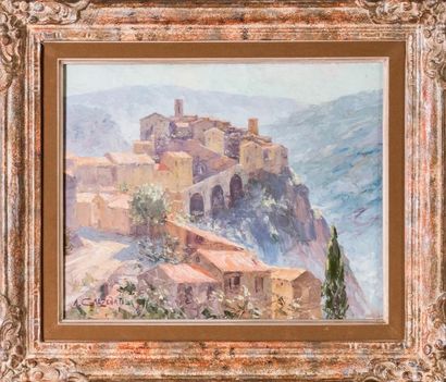 A. GALZENATI (XX) 

Village en Corse.?Huile...