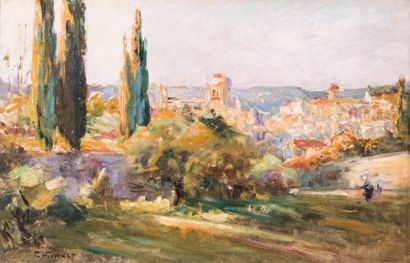 Charles VIONNET (1858-1923) 

Village en...