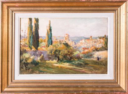 Charles VIONNET (1858-1923) 

Village en...
