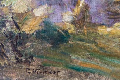 Charles VIONNET (1858-1923) 

Village en...