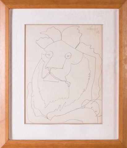 Charles LAPICQUE (1898-1988) 

Portrait de...