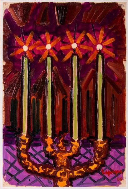 Charles LAPICQUE (1898-1988) 

Le chandelier....