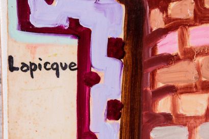 Charles LAPICQUE (1898-1988) 

Tournus. 1970.?Huile...