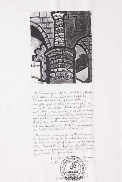 Charles LAPICQUE (1898-1988) 

Tournus. 1970.?Huile...