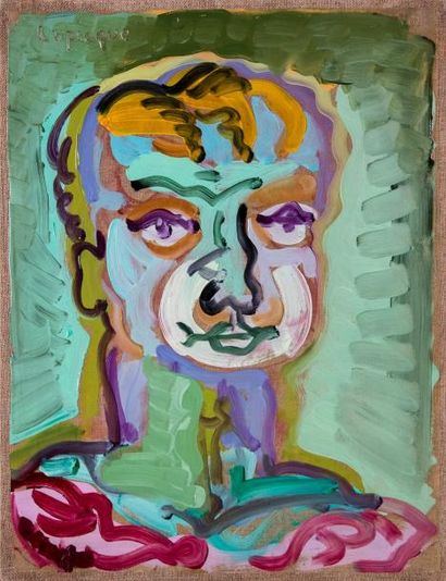 Charles LAPICQUE (1898-1988) 

Tête de Romain....