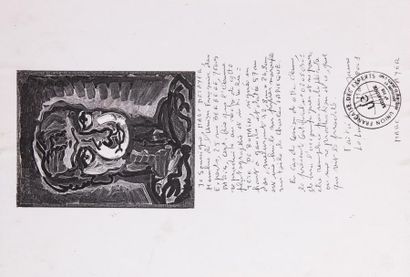 Charles LAPICQUE (1898-1988) 

Tête de Romain....
