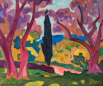 Georges MARCHOU (1898-1984) 

Paysage.?Huile...