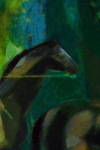 Camille HILAIRE (1916-2004) 

Le paddock.?Huile...