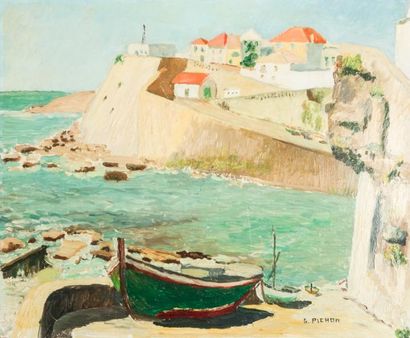 Guy PICHON (1933-2007) 

Bateau en bord de...