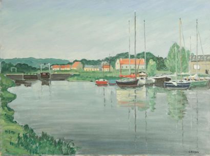 Guy PICHON (1933-2007) 

Bord de la somme.?Huile...