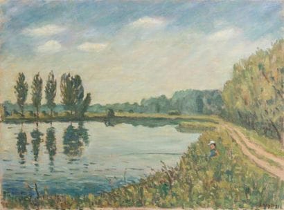 Guy PICHON (1933-2007) 

L’étang. 1993.?Huile...