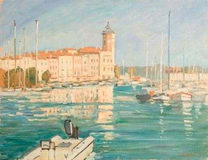 Guy PICHON (1933-2007) 

Port méditerranéen....