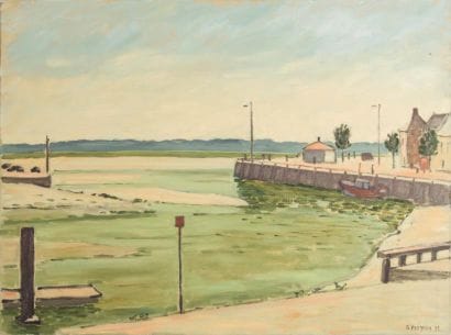 Guy PICHON (1933-2007) 

Quillebeuf. 1995.?Huile...