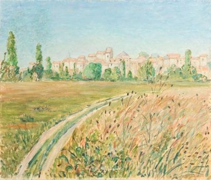 Guy PICHON (1933-2007) 

Paysage de campagne.?Huile...