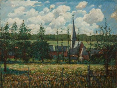 Guy PICHON (1933-2007) 

Clocher en normandie....