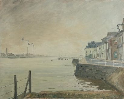 Guy PICHON (1933-2007) 

Etang à Encheville....