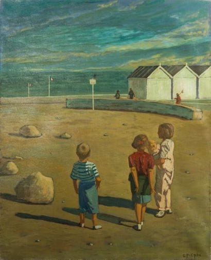 Guy PICHON (1933-2007) 

Enfants sur une...