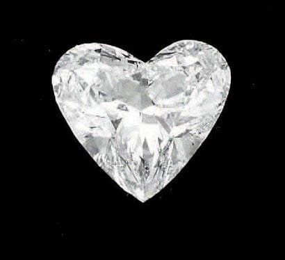 Diamant taille coeur pesant 3,67 carats....