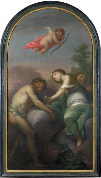 Attribué à Jacob de WITT (1695 - 1754 )
