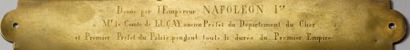 CHAUDET F (pour fécit)
Buste de l'Empereur...