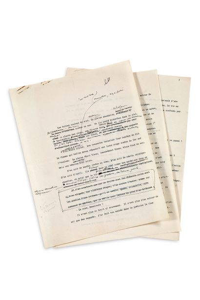SAINT-EXUPÉRY Antoine de (1900-1944)
MANUSCRIT...