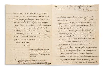 VOLTAIRE (1694-1778)
L.A.S. «Voltaire gentilh...
