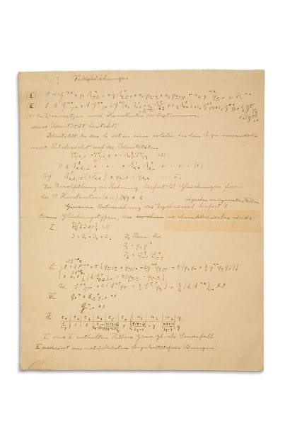 EINSTEIN Albert (1879-1955)
MANUSCRIT autographe,...