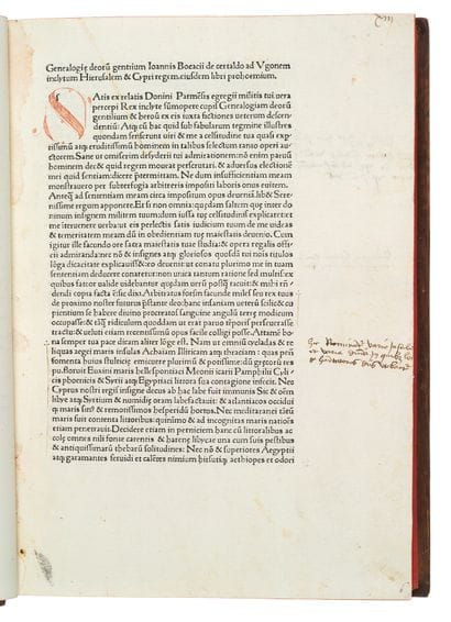 BOCCACCIO (Giovanni) (1313-1375)
Genealogiae...