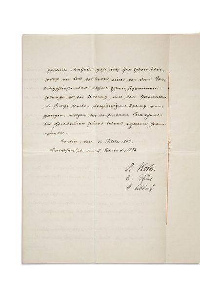 KOCH Robert (1843-1910) Médecin allemand,...